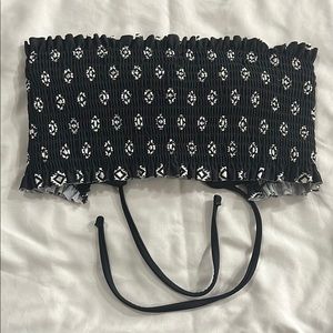 SO Black and White Bikini Top